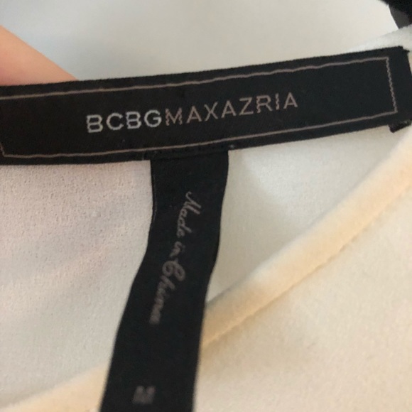 BCBG Max Azria Short Sleeve Sheer High Low Top - Picture 6 of 6